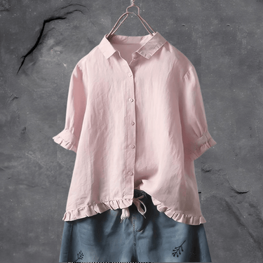 ANN | Stylish Loose-Fit Button-Down Shirt