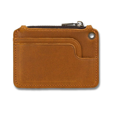 Isaac | Vintage Genuine Leather Travel Wallet with Coin Pocket