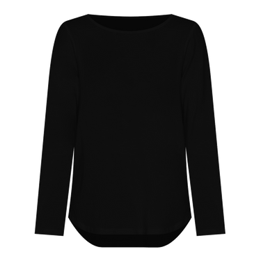 Adele Black Long Sleeve Bamboo Tee