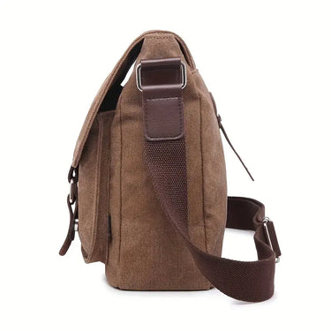 Max | Vintage Canvas Leather Shoulder Bag for Men