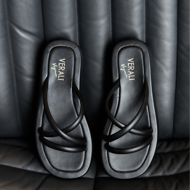 Boaz Flatform Slides - Black