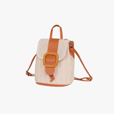 Buckle Straw Backpack