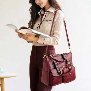 Eva | Multifunctional PU Leather Shoulder Bag