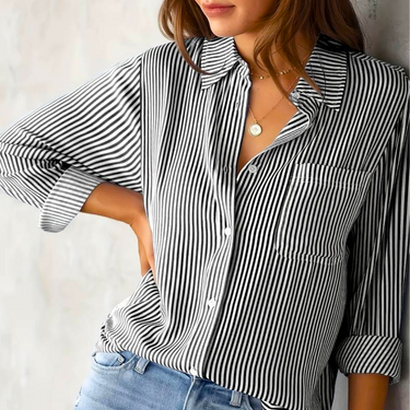 OLIVIA | Comfortable Classic Button Down Blouse