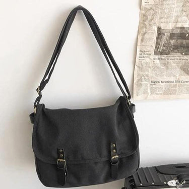 Victor | Large Vintage Canvas Shoulder Bag