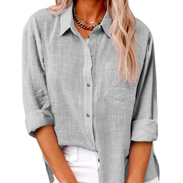 ELLIE | Functional Long Sleeve Blouse