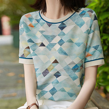 ELIZABETH | Stylish Contrast Printed Shirt