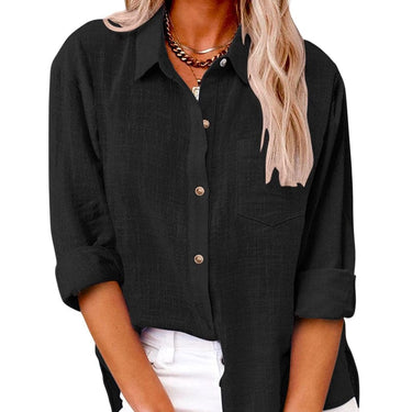 ELLIE | Functional Long Sleeve Blouse