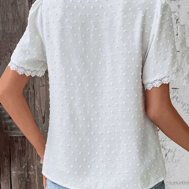 ZOE | Lace Blouse Short Sleeves with V-Neck