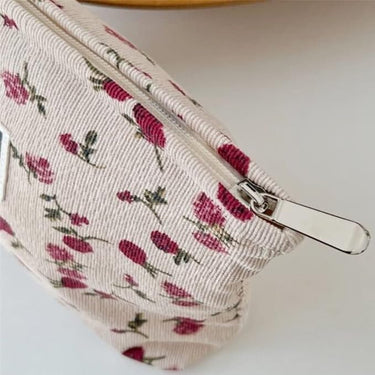 Jaycee | Elegant Rose Makeup Bag with Large Capacity