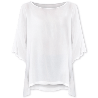 Mali White Drape Top