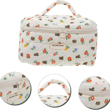 Aleyna | Floral Design and Practical Beauty Storage Bag