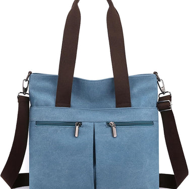 Lena | Canvas Shoulder Bag with Multiple Pockets