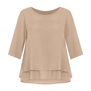 Liora Beige Layered Top