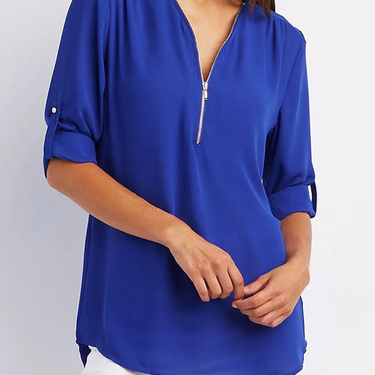 SARAH | Elegant V-Neck Blouse