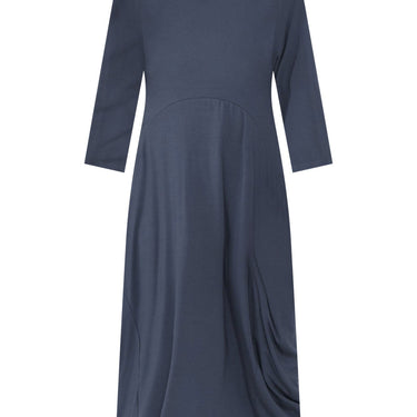 Glenda Blue Sleeved Crescent Dress