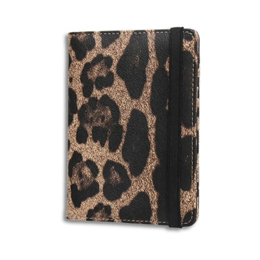 Leo | Light Passport Holder Travel Wallet with Leopard Print