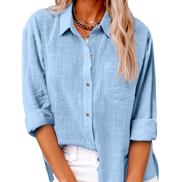 ELLIE | Functional Long Sleeve Blouse