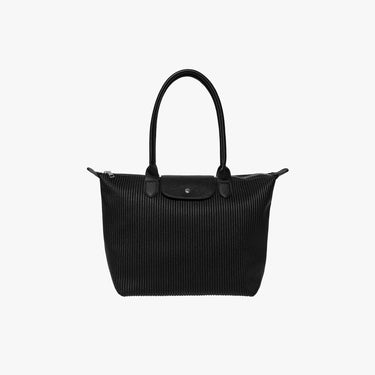 Top Handle Pleated Tote