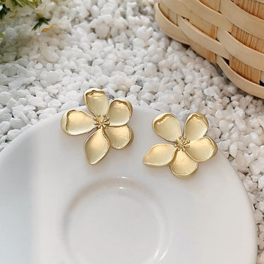 Gold Buttercup Earrings