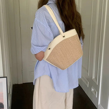 Hailey Straw Tote