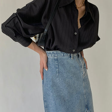 Charlotte Oversized Button Up Collared Shirt