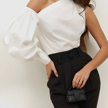 Asymmetrical Off Shoulder Blouse