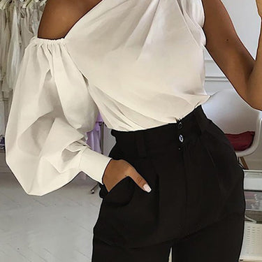 Asymmetrical Off Shoulder Blouse