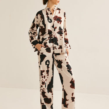 Cow Printed Loose Shirt