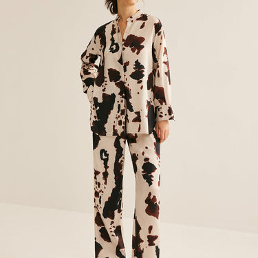 Cow Printed Loose Shirt