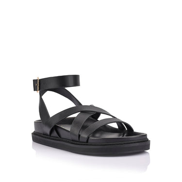 Brianna Footbed Sandals - Black