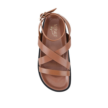 Brianna Footbed Sandals - Cognac