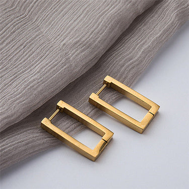 Rectangular Metal Earrings