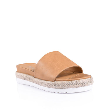 Declan Footbed Slides - Caramel Softee