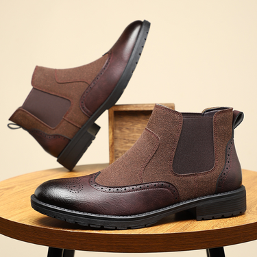 Ascot Brogue Chelsea Boots