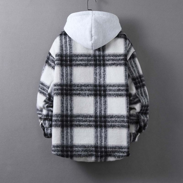 Horizon Plaid Hooded Jacket