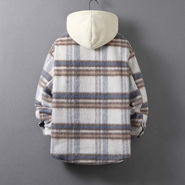 Horizon Plaid Hooded Jacket