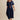 Glenda Navy Short Sleeve Crescent Dress