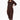 Glenda Chocolate Sleeved Crescent Dress