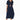 Glenda Navy Short Sleeve Crescent Dress