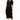 Glenda Black Short Sleeve Crescent Dress