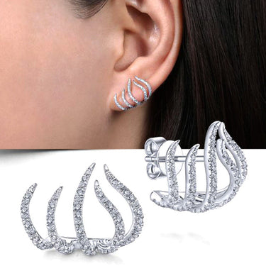 Flame-Inspired Ear Cuff | Stunning Jewelry for a Unique and Elegant Look