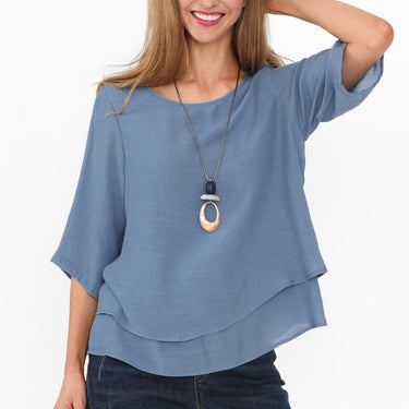 Liora Steel Layered Top