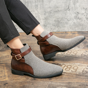 Heritage Tweed Chelsea Boots