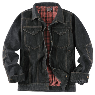 Ridge Plaid Denim Jacket