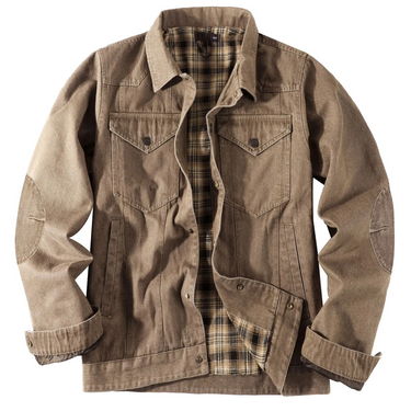 Ridge Plaid Denim Jacket