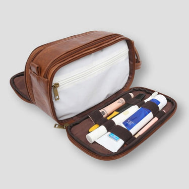 Mikaela | Royal Leather Travel Toiletry Bag