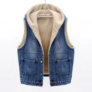 Harper Sherpa Denim Vest