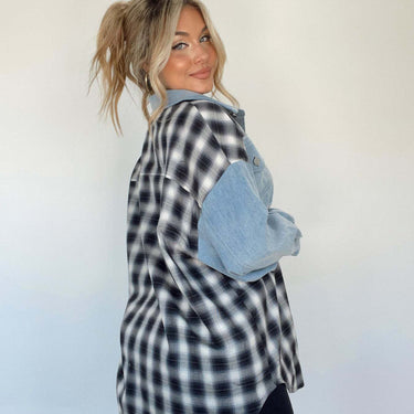 LILY | Stylish Oversize Retro Denim Shirt