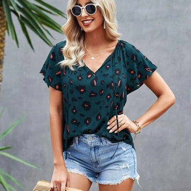 CAITLIN | Chic Patterned Boho Top